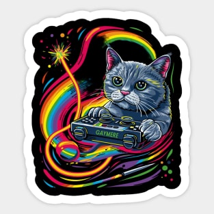 Cat LGBT Holiday Gifts Sticker